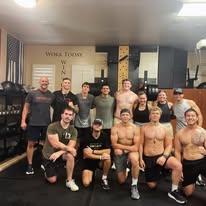CFA training crew in the gym